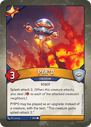 PYR*0, a KeyForge card illustrated by JB Casacop