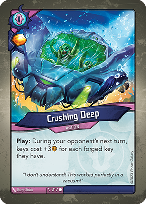 Crushing Deep, a KeyForge card illustrated by Dany Orizio