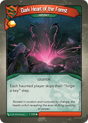 Dark Heart of the Forest, a KeyForge card illustrated by Scott Schomburg