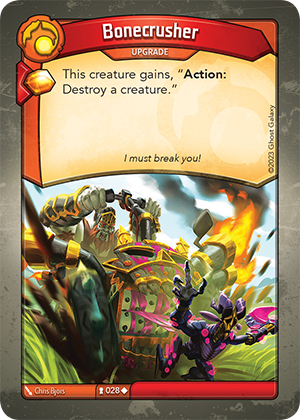 Bonecrusher, a KeyForge card illustrated by Chris Bjors