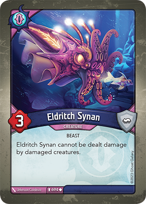 Eldritch Synan, a KeyForge card illustrated by Jeferson Cordeiro