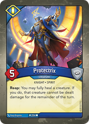 Protectrix, a KeyForge card illustrated by Asep Ariyanto