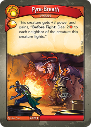 Fyre-Breath, a KeyForge card illustrated by Fábio Perez