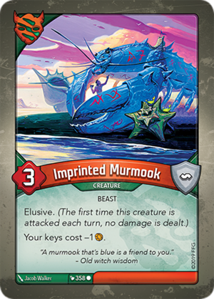 Imprinted Murmook, a KeyForge card illustrated by Jacob Walker
