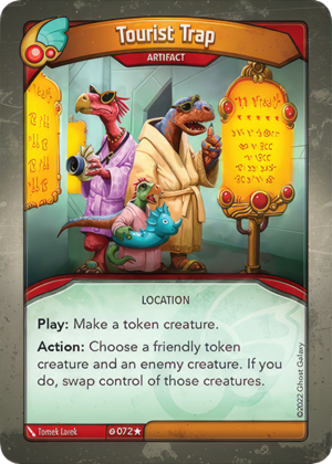 Tourist Trap, a KeyForge card illustrated by Tomek Larek