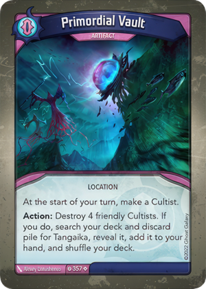 Primordial Vault, a KeyForge card illustrated by Alexey Iavtushenco