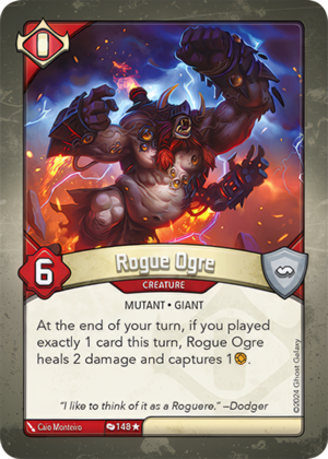 Rogue Ogre (Redemption), a KeyForge card illustrated by Caio Monteiro
