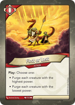 First or Last (Redemption)