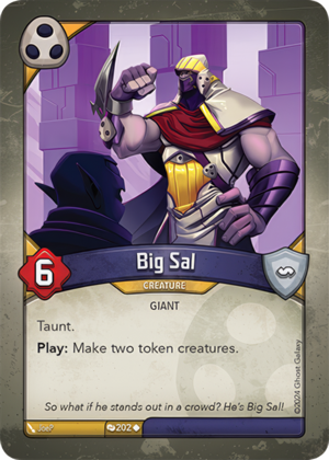 Big Sal, a KeyForge card illustrated by JoeP