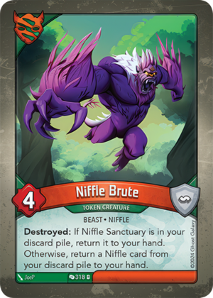 Niffle Brute, a KeyForge card illustrated by JoeP