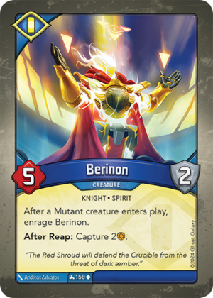 Berinon, a KeyForge card illustrated by Andreas Zafiratos