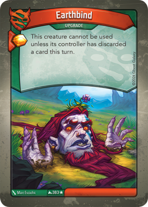 Earthbind, a KeyForge card illustrated by Marc Escachx