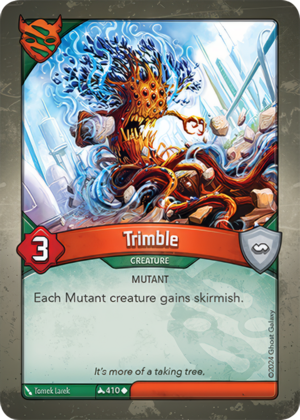 Trimble, a KeyForge card illustrated by Tomek Larek