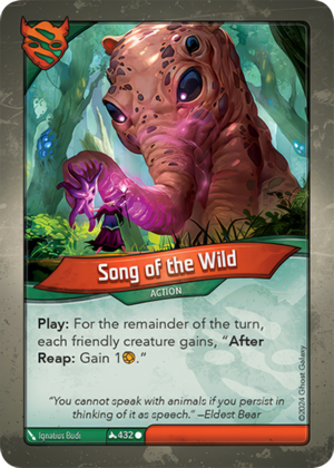 Song of the Wild, a KeyForge card illustrated by Iqnatius Budi