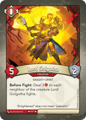 Lord Golgotha (Redemption), a KeyForge card illustrated by Ilya Bondarenko