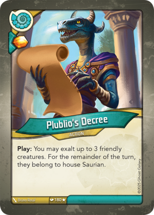Plublio’s Decree