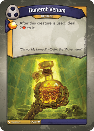 Bonerot Venom, a KeyForge card illustrated by Ivan Frolov