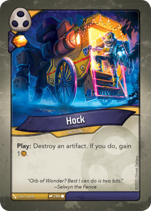 Hock, a KeyForge card illustrated by Colin Searle