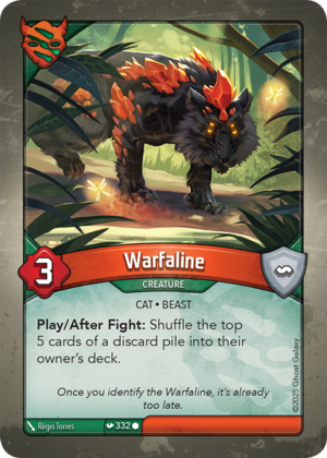 Warfaline, a KeyForge card illustrated by Regis Torres