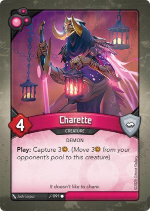 Charette, a KeyForge card illustrated by Josh Corpuz