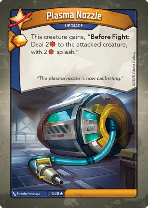 Plasma Nozzle, a KeyForge card illustrated by Hendry Iwanaga