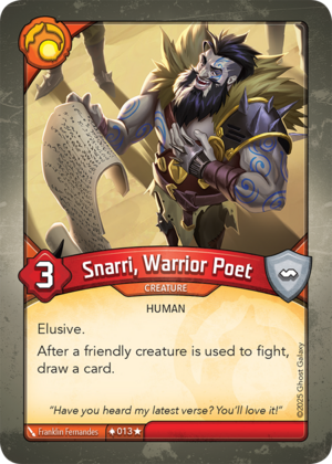 Snarri, Warrior Poet
