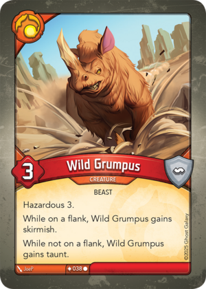 Wild Grumpus, a KeyForge card illustrated by JoeP