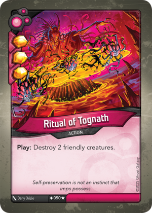 Ritual of Tognath, a KeyForge card illustrated by Dany Orizio