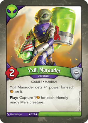 Yxili Marauder, a KeyForge card illustrated by Matt Zeilinger