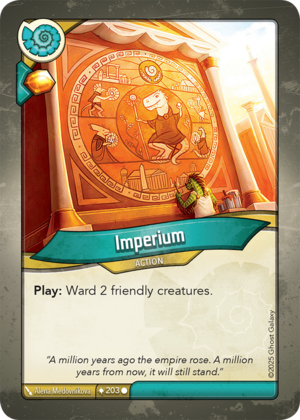 Imperium, a KeyForge card illustrated by Alena Medovnikova