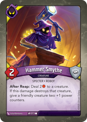 Hammer Smythe, a KeyForge card illustrated by Julia Alentseva