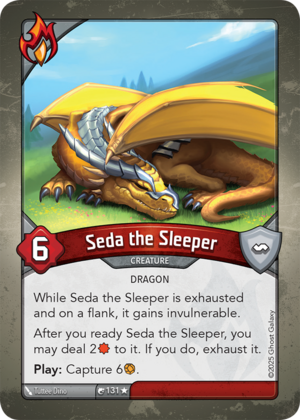 Seda the Sleeper, a KeyForge card illustrated by Tuttee Dino