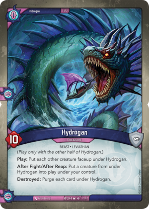 Hydrogan, a KeyForge card illustrated by Kaion Luong