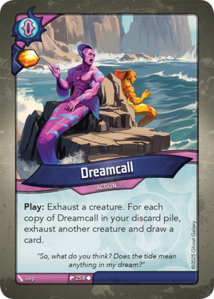 Dreamcall, a KeyForge card illustrated by JoeP