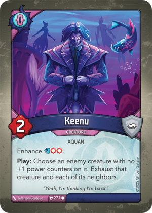 Keenu, a KeyForge card illustrated by Jeferson Cordeiro