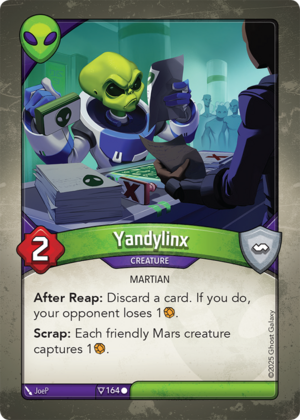 Yandylinx, a KeyForge card illustrated by JoeP