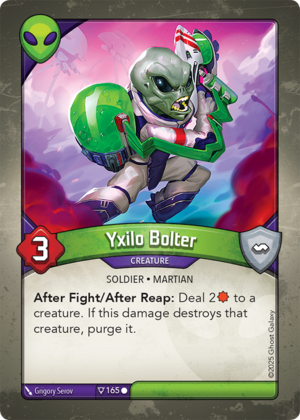 Yxilo Bolter, a KeyForge card illustrated by Timur Shevtsov