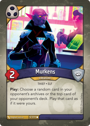 Murkens, a KeyForge card illustrated by Bogdan Tauciuc