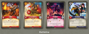 Example of a battleline containing 4 creatures