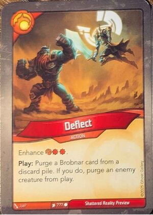 Deflect, a KeyForge card illustrated by JoeP