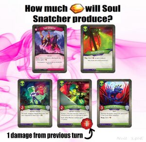 A row of Mars creatures, some protected by Fixfinger