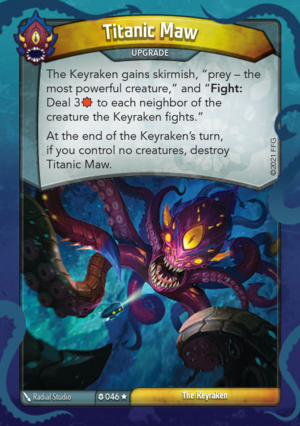 Titanic Maw, a KeyForge card illustrated by Radial Studio