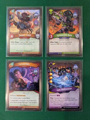 Deck accolades can be selected and printed on a deck clone.