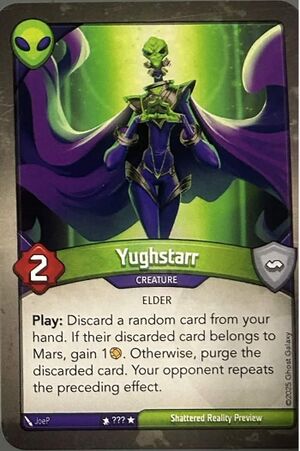 Yughstarr, a KeyForge card illustrated by JoeP