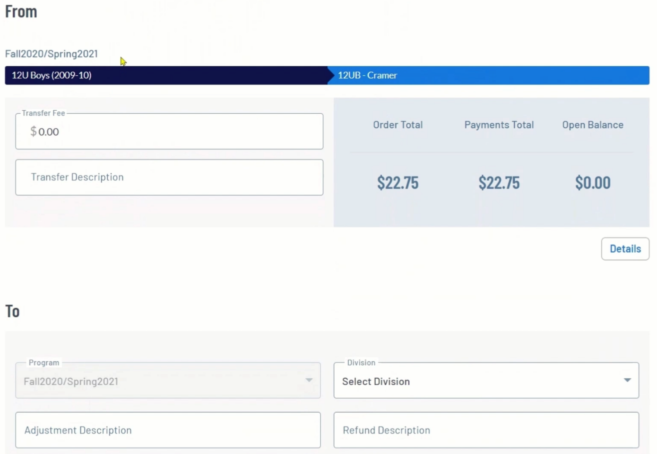 Player Transfer, Cancelation, Refunds AYSO Wiki