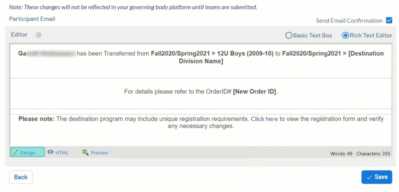 Player Transfer, Cancelation, Refunds AYSO Wiki