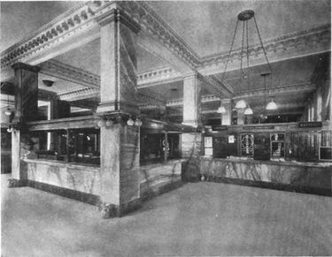 Cashier's office and Savings Department.