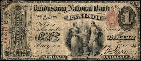 Original Series $1 bank note