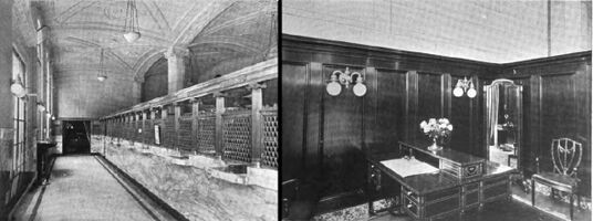 Main banking room and Ladies' Room