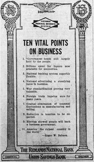 A 1921 advertisement